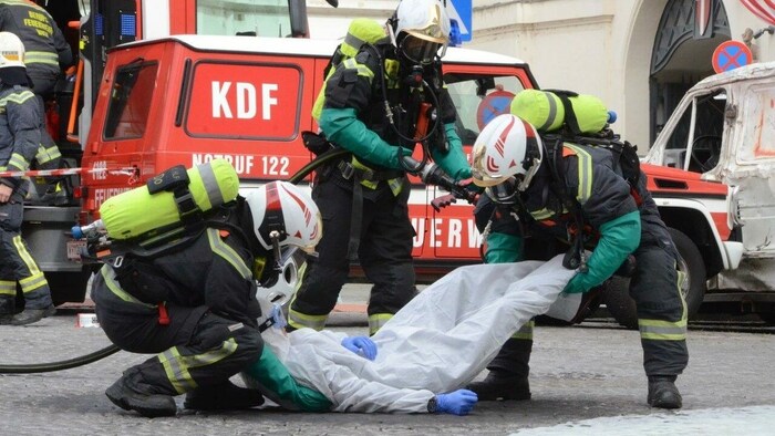 Einsatzszenarien werden beim Fest vorgeführt.