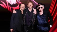 Die Rolling Stones bei der CD-Präsentation im Hackney Theatre in London. (Bild: Scott Garfitt / AP / picturedesk.com)