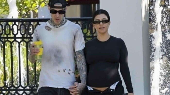 Kourtney Kardashian und Travis Barker mussten um ihren ungeborenen Sohn bangen. 
