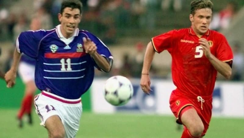 Robert Pires (l.) wurde 1998 mit Frankreich Weltmeister. (Bild: AFP)