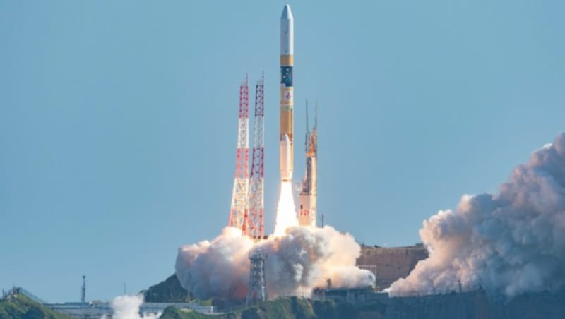 Der Start wurde von der japanischen Raumfahrtbehörde live übertragen. (Bild: AFP/JAPAN AEROSPACE EXPLORATION AGENCY (JAXA))