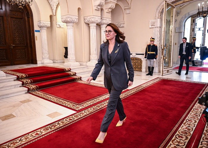 Die ukrainische Vize-Ministerpräsidentin Julia Swyrydenko