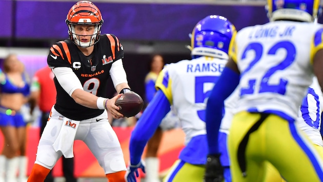 Joe Burrow (li.) winkt ein wahrer Geldregen. (Bild: APA/AFP/FREDERIC J. BROWN)