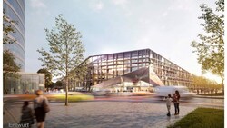 So könnte der „Messepark 3.0“ einmal aussehen. Allerdings ist noch längst nicht fix, dass das Land seine Zustimmung gibt. (Bild: Messepark/ Baumschlager-Eberle)