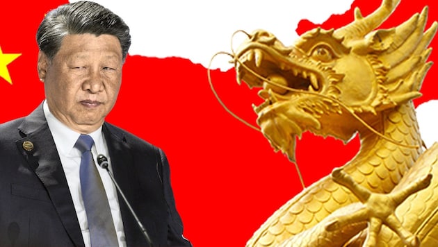 Neue Seidenstraße: Das Projekt ist Xi Jinpings Prestigeprojekt und politisches Erbe. (Bild: picturedesk, stock.adobe.com, Krone KREATIV)