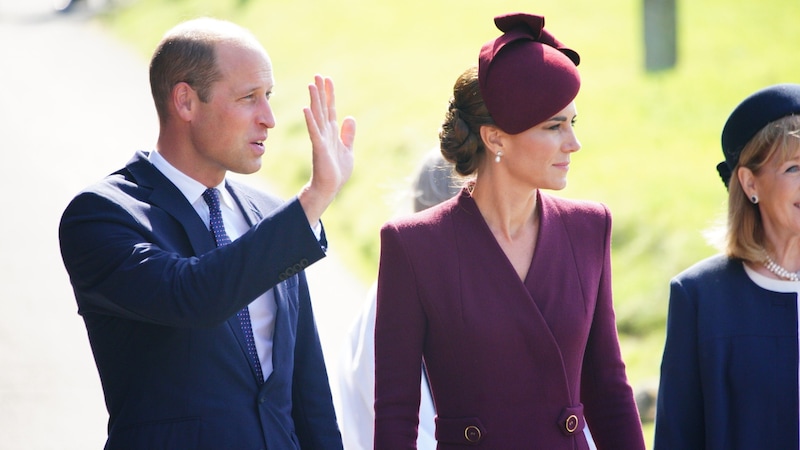 Der Prinz und die Prinzessin von Wales (Bild: Ben Birchall / PA / picturedesk.com)