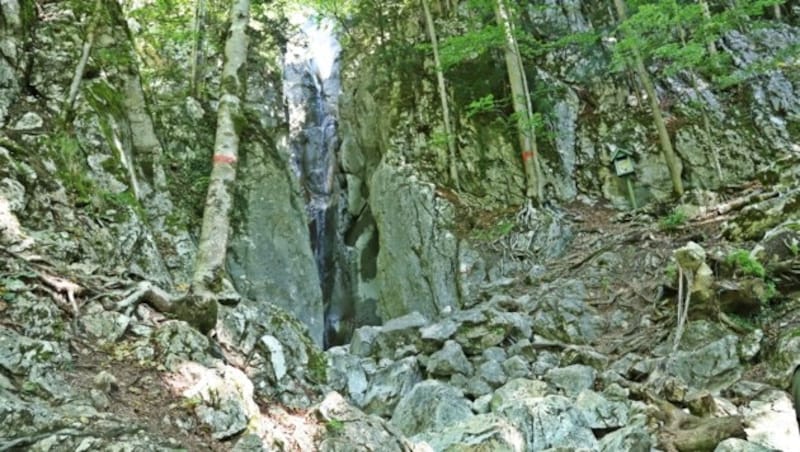 Der Unfall passierte in der Nähe des Hohenzoller Wasserfalls in Bad Ischl. (Bild: Hörmandinger Reinhard)