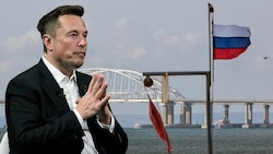 SpaceX-Chef Elon Musk wollte nicht an einer „großen Kriegshandlung“ beteiligt sein. (Bild: APA/AFP/JOEL SAGET, APA/STRINGER, Krone KREATIV)