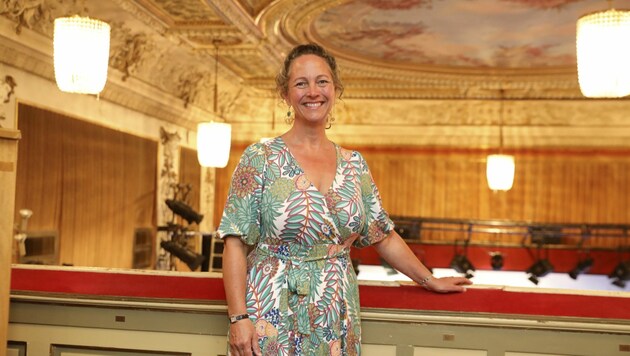 Julia Schafranek, Direktorin des Vienna’s English Theatre, freut sich auf die Jubiläumssaison. (Bild: Martin A. Jöchl)