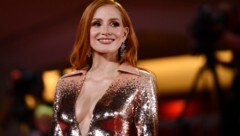 Jessica Chastain legte in Venedig einen glänzenden Auftritt hin. (Bild: APA/Matteo Rasero/LaPresse via AP)