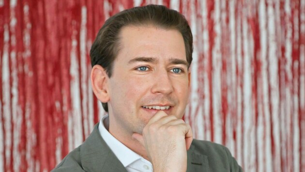 Der ehemalige Bundeskanzler Sebastian Kurz in seinem Büro (Bild: Groh Klemens)