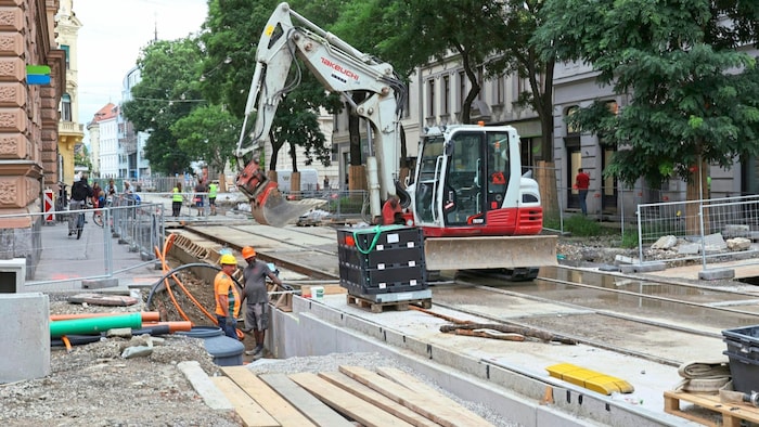 Neutorgasse was one big construction site for a long time