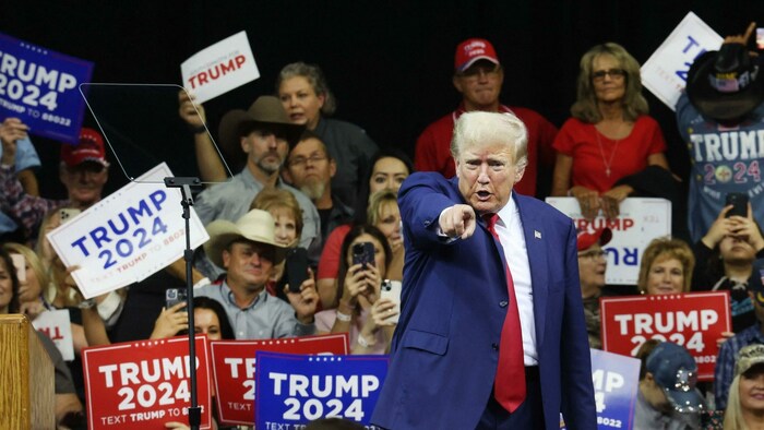 Donald Trump in Wahlkampflaune