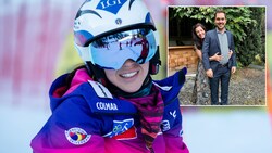 Tina Weirather wird zum ersten Mal Mama. (Bild: GEPA pictures, Instagram/tina_weirather)