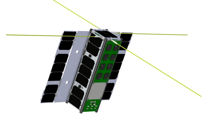 Im Oktober 2023 wird der in Österreich entwickelte und gebaute ESA-Mini-Satellit PRETTY ins All ...