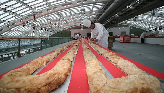 2006 maß der Indoor-Rekord-Strudel im Design Center stolze 437 Meter. (Bild: Horst Einöder/flashpictures.at)