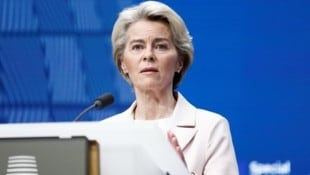 EU-Kommissionschefin Ursula von der Leyen dürfte ihre zweite Amtszeit antreten können. (Bild: AFP)