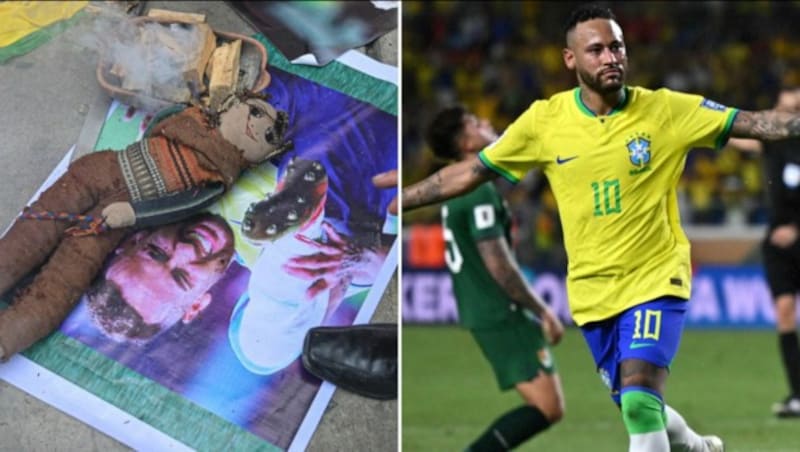 Voodoo-Zauber gegen Neymar (Bild: AFPTV / AFP / SID)