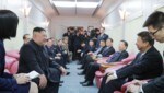 Ein seltener Blick ins Innere von Kims gepanzerten Luxuszug. (Bild: KCNA VIA KNS / AFP / picturedesk.com)