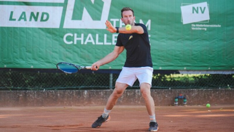 Ex-Skifahrer Marc Digruber zeigte sein Talent beim Tennis. (Bild: ProFilms by Kevin Hackner e.U.)