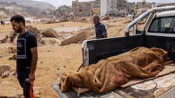 In Libyen sind ganze Stadtteile verschwunden. (Bild: AFP)