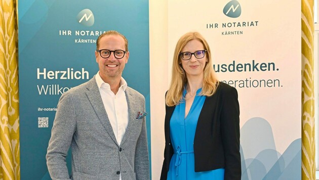 Notariatschef Werner Stein und Katharina Haiden-Fill sowie ihre Kollegen laden zu kostenlosen Beratungen ein. (Bild: STUDIOHORST)