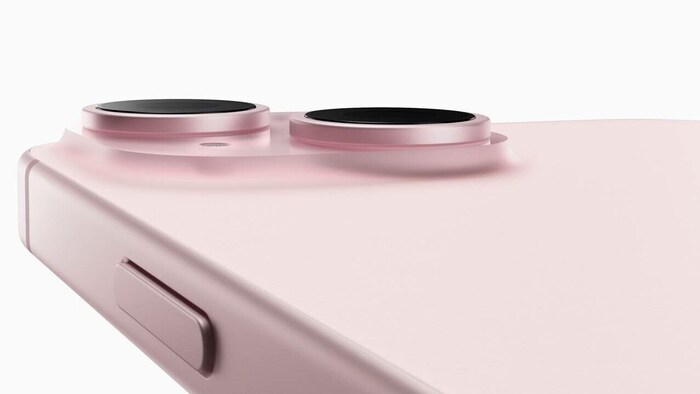 Das neue iPhone 15 gibt es auch in Pink.