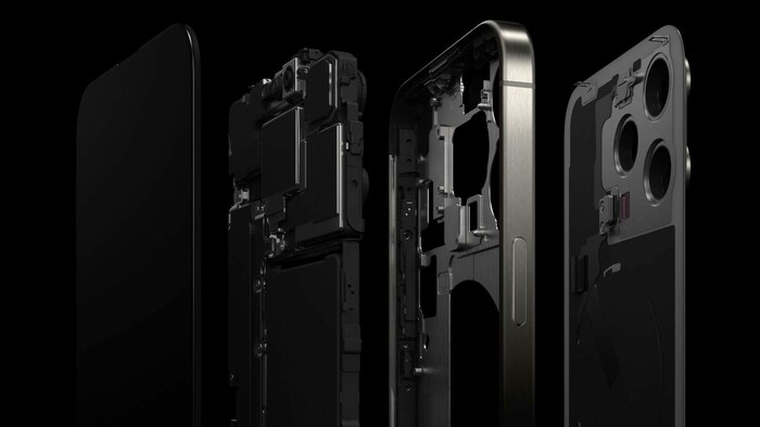 Das iPhone 15 Pro und das iPhone 15 Max sind in Titan-Gehäuse gehüllt.