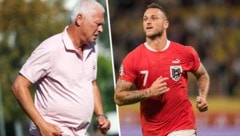 Marko Arnautovic (36 Tore, re.) kommt Rekordtorschützen Toni Polster (44, li.) immer näher. (Bild: GEPA pictures)