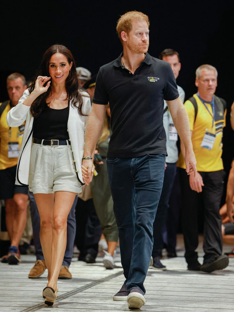 Herzogin Meghan und Prinz Harry am 13. September bei den Invictus Games in Düsseldorf (Bild: APA/AFP/Odd ANDERSEN)