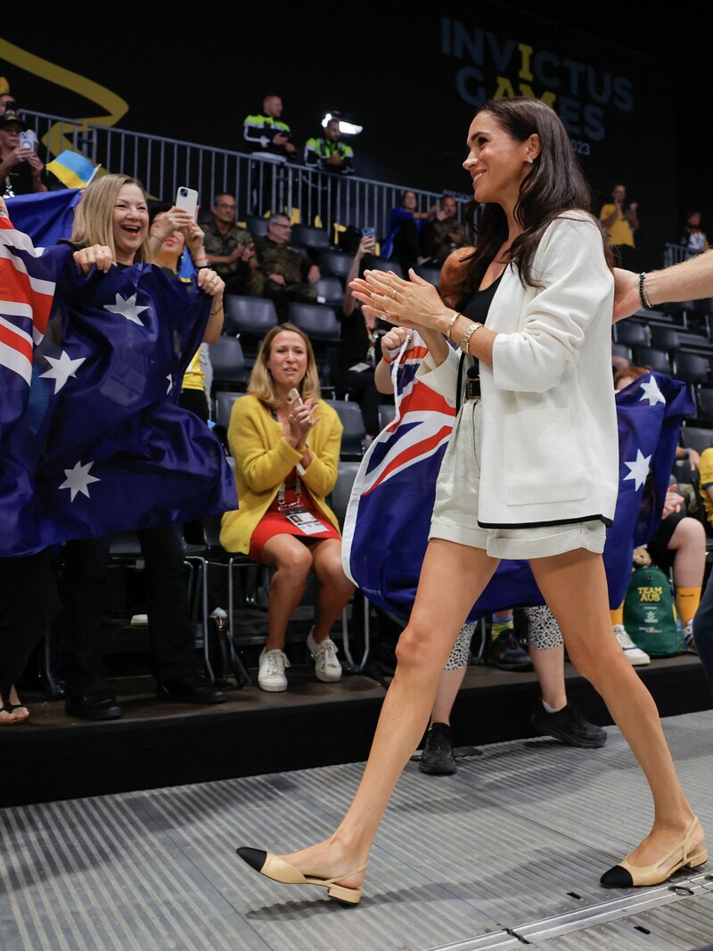 Herzogin Meghan in Shorts bei den Invictus Games (Bild: APA/AFP/Odd ANDERSEN)