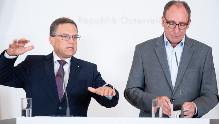 Wollen die inflationsbedingte Schieflage im Pensionssystem ausgleichen: Sozialminister Rauch ...