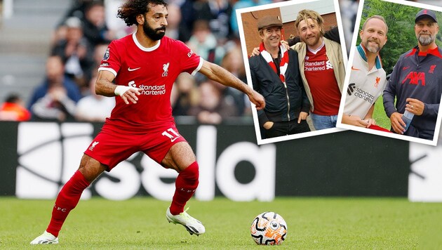 Mo Salah trifft mit seinem FC Liverpool am 21. September in Linz auf den LASK. (Bild: picturedesk, privat 2x, Krone KREATIV)