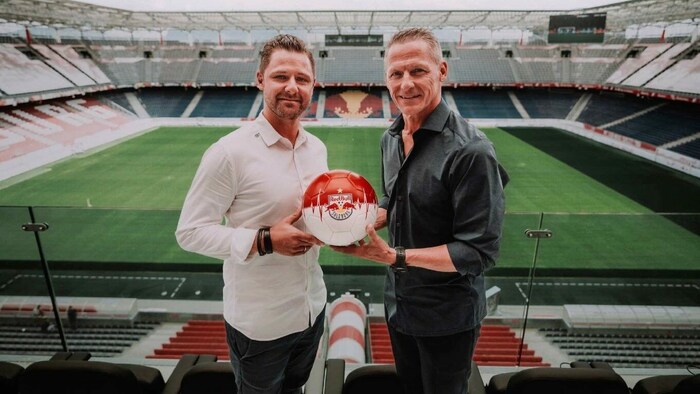 Das neue Führungs-Duo des FC Red Bull Salzburg: Bernhard Seonbuchner (li.), Stephan Reiter