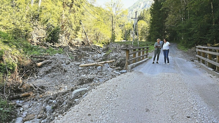 Nach den verheerenden Unwettern ist auch der Schaden in Bad Eisenkappel horrend.