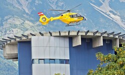 Notarzthelikopter können aufgrund des Materialfehlers weiterhin nicht direkt die Innsbrucker ...