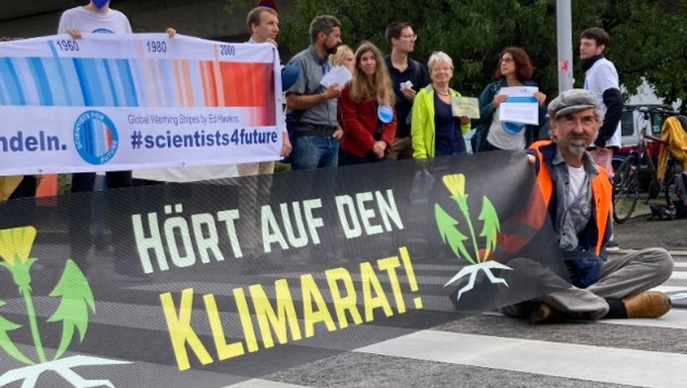 Klimakleber (Bild: Letzte Generation Österreich)