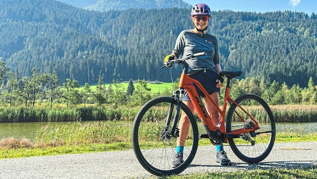 Gemeinsam mit Heidi Paul von Bosch E-Bike Systems konnten die „Radkrone“ den neuen SX-Antrieb ausprobieren, der etwa bereits in zahlreichen 2024er-Modellen von KTM Bikes verbaut wird. (Bild: Wallner Hannes)