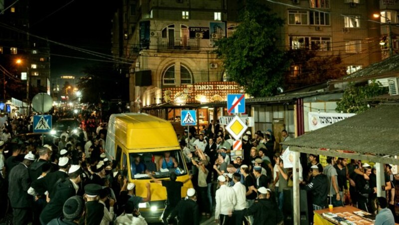 22.000 chassidische Juden sollen sich bereits in Uman befinden. Es werden aber noch weitere Tausende mehr erwartet. (Bild: Viennareport)