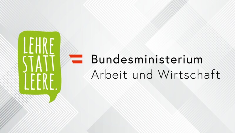 „Lehre statt Leere“ ist eine Initiative des Bundesministeriums für Arbeit und Wirtschaft sowie der Wirtschaftskammer und der Arbeiterkammer. (Bild: BMAW, stock.adobe.com, Krone KREATIV)