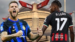 Derby della Madonnina: Inter Mailand trifft auf den Stadtrivalen AC Milan. (Bild: GEPA, Photoshop)