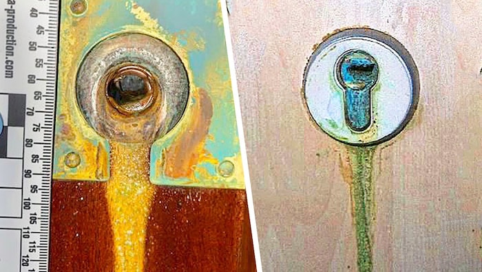 If your lock looks like this, please call the police immediately!