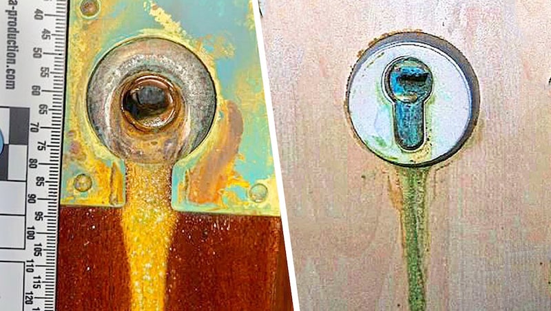 If your lock looks like this, please call the police immediately! (Bild: Bundeskriminalamt, Krone KREATIV)