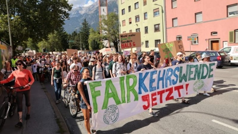 Proteste in Innsbruck (Bild: Birbaumer Christof)