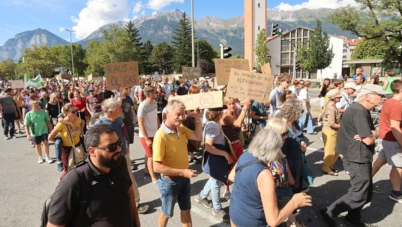 Proteste in Innsbruck (Bild: Birbaumer Christof)