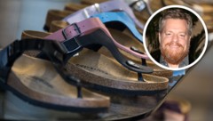 Birkenstock-Boss Oliver Reichert bringt das Traditionsunternehmen an die Wall Street. Wert des Deals: mehr als acht Milliarden Dollar! (Bild: picturedesk, Krone KREATIV)