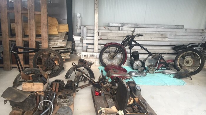 So schaute die Husqvarna vor der Restaurierung aus.