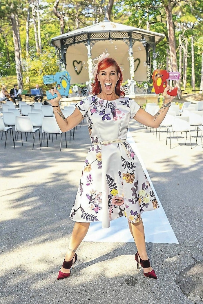 Auch Adriana Zartl gratulierte!