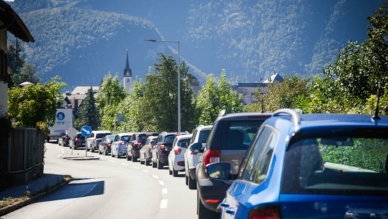 Es staute auf der A10 und auf den Bundesstraßen. (Bild: Scharinger Daniel)