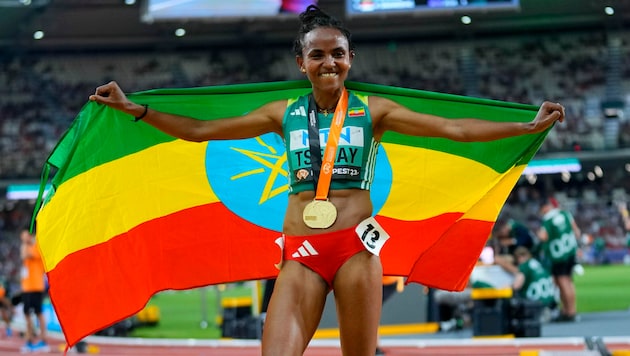 Fabel-Weltrekord für Kenianerin Tsegay über 5000 m (Bild: Associated Press)